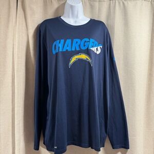 Nike‎ NFL Chargers Long Sleeve Dri-FIT Training Shirt Mens XL Football Bundle